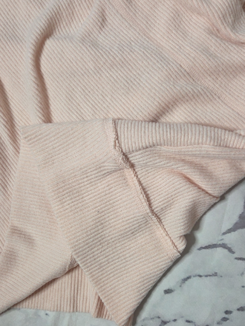 Free People Cozy With You Ribbed Wrap Pullover Sweater In Champagne Toast - Picture 5 of 7